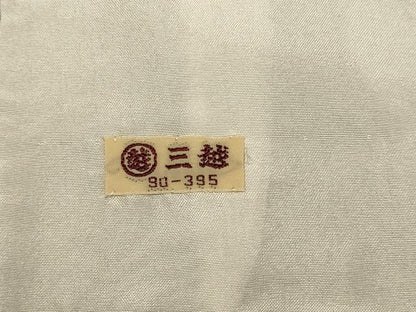 平和屋着物▽上質な小紋　単衣　花丸文　金彩　三越扱い　正絹　逸品　DABI4508du