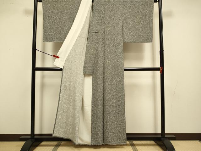 平和屋着物▽江戸小紋　単衣　花鳥文　正絹　逸品　未使用　DABI4520du