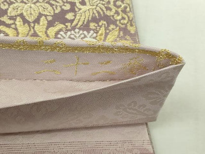 平和屋本店▼両面　全通柄　本袋帯　桐竹鳳凰紋　本金　正絹　逸品　DABI4526sf