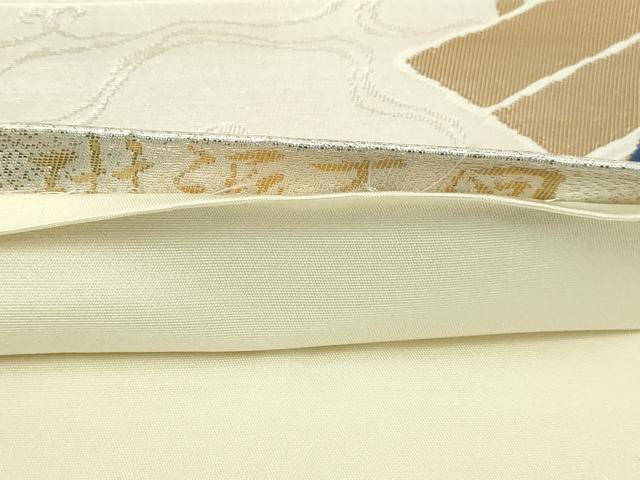 平和屋本店▼六通柄袋帯　唐織　林派百図　本金箔　正絹　逸品　DABI4534sf