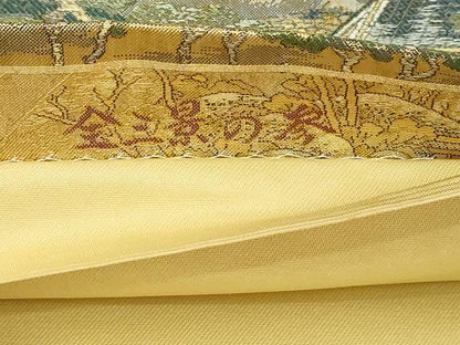 平和屋本店▼全通全景柄袋帯　富嶽三十六景　全三景の参　本金箔　正絹　逸品　DABI4571sf