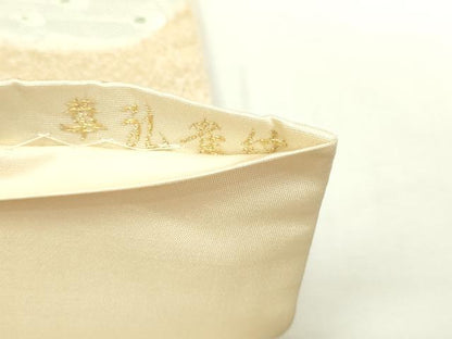 平和屋本店▼六通柄袋帯　唐織　九百錦　華孔雀紋　24Ｋ純金箔　正絹　逸品　DABI4577sf