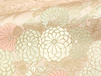 平和屋本店▼六通柄袋帯　蒔絵九百紋錦　本金箔　正絹　逸品　DABI4578sf