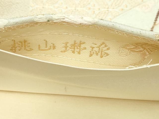 平和屋本店▼六通柄袋帯　唐織　桃山琳派　錦純金箔　正絹　逸品　DABI4612sf