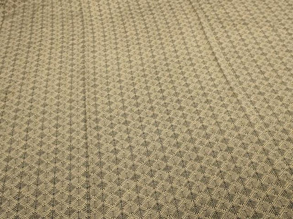 平和屋着物▽上質な小紋　単衣　松葉文　正絹　逸品　DABI4638sf