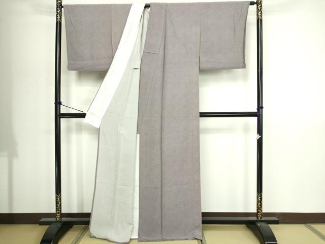 平和屋着物▽江戸小紋　単衣　鮫小紋柄　正絹　逸品　DABI4641sf
