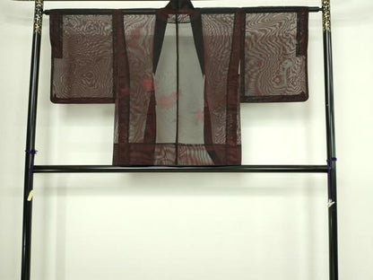 平和屋着物▽羽織　スリーシーズン　春夏秋　塵除け　乱菊　正絹　逸品　DABI4642sf
