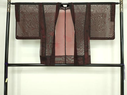 平和屋着物▽羽織　スリーシーズン　春夏秋　塵除け　乱菊　正絹　逸品　DABI4642sf