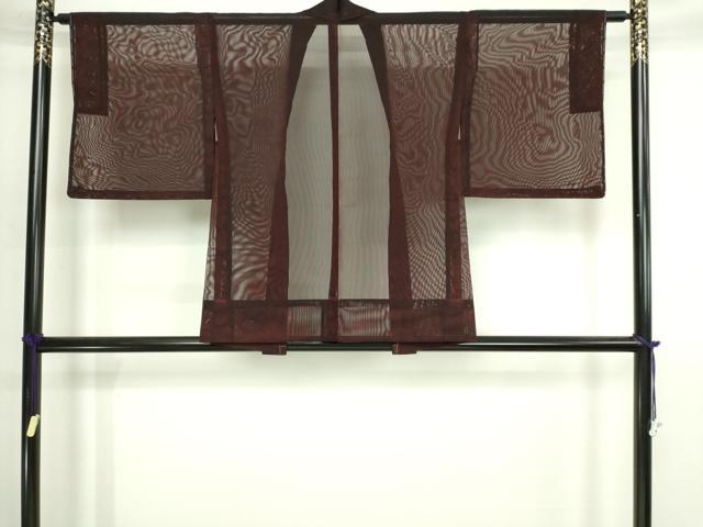 平和屋着物▽羽織　スリーシーズン　春夏秋　塵除け　霞文　正絹　逸品　DABI4645sf