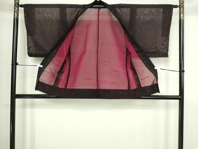 平和屋着物▽羽織　スリーシーズン　春夏秋　塵除け　霞文　正絹　逸品　DABI4648sf