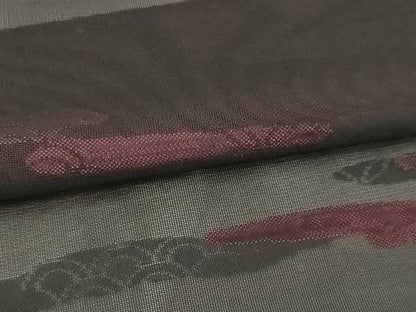平和屋着物▽羽織　スリーシーズン　春夏秋　塵除け　霞文　正絹　逸品　DABI4648sf