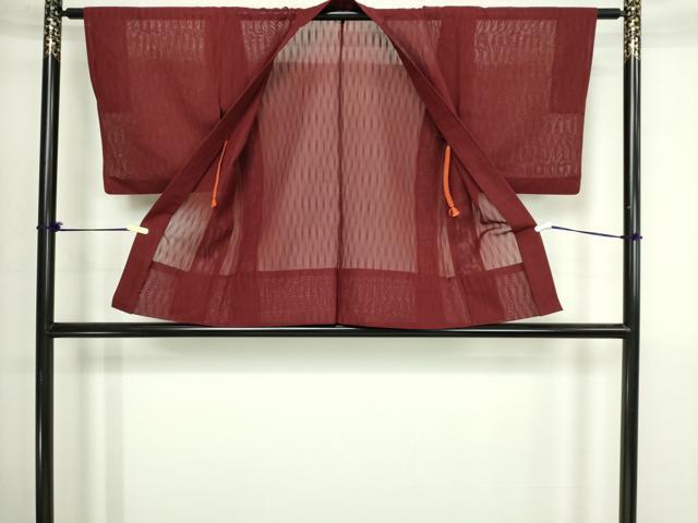 平和屋着物▽羽織　スリーシーズン　春夏秋　塵除け　変わり間道　正絹　逸品　DABI4653sf