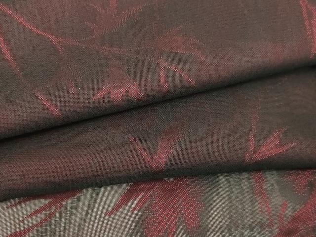 平和屋着物▽羽織　スリーシーズン　春夏秋　塵除け　枝葉文　正絹　逸品　DABI4654sf