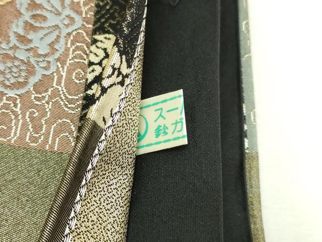 平和屋着物▼六通柄袋帯　花唐草文　優美　金糸　鈴乃屋扱い　正絹　逸品　DABI4668sf