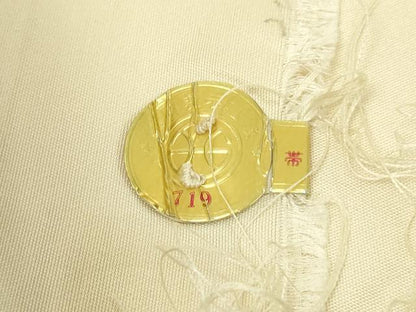 平和屋本店▼西陣　六通柄袋帯　九百緞子　本金箔　証紙付き　正絹　逸品　DABI4747sf