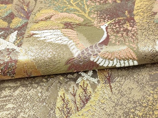 平和屋本店▼六通柄袋帯　九百錦　京百景　本金箔　正絹　逸品　DABI4761sf