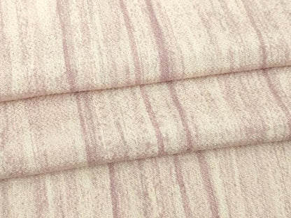 平和屋着物▽上質な小紋　単衣　縞　鬼しぼ縮緬　正絹　逸品　DABI4776sf