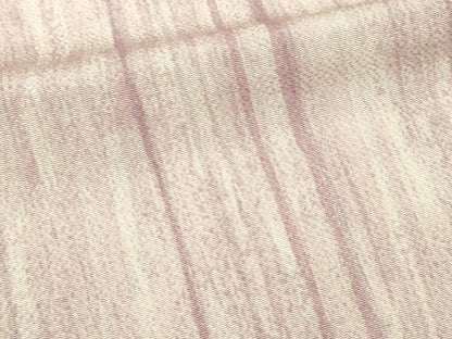 平和屋着物▽上質な小紋　単衣　縞　鬼しぼ縮緬　正絹　逸品　DABI4776sf