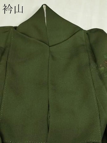 平和屋着物▽訪問着　単衣　ろうけつ染　蔦の葉文　正絹　逸品　DABI4789sf