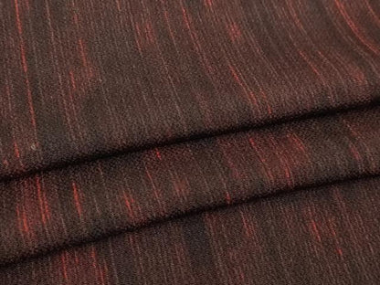 平和屋着物▽上質な小紋　単衣　間道　鬼しぼ縮緬　正絹　逸品　DABI4790sf