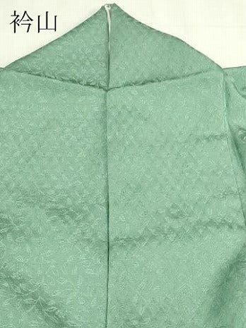 平和屋着物▽本加賀友禅作家　由水煌人監修　訪問着　単衣　枝葉地紋　暈し染め　正絹　逸品　DABI4802sf