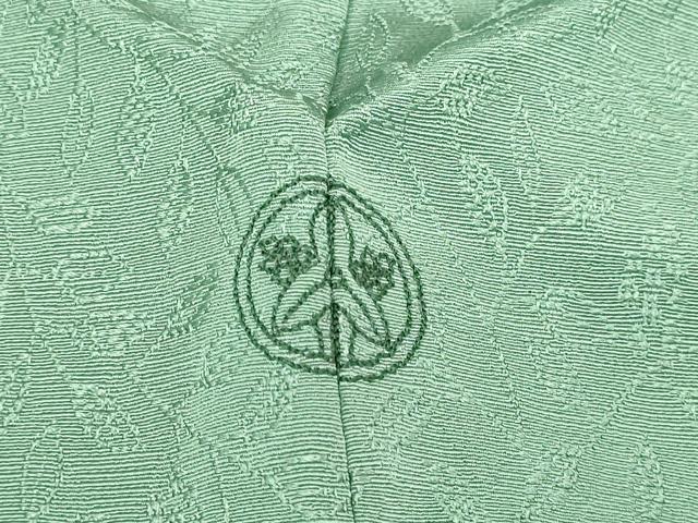 平和屋着物▽本加賀友禅作家　由水煌人監修　訪問着　単衣　枝葉地紋　暈し染め　正絹　逸品　DABI4802sf