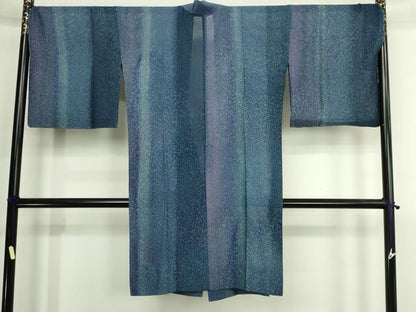 平和屋着物▽道中着　スリーシーズン　春夏秋　塵除け　霞文　正絹　逸品　DABI4809sf