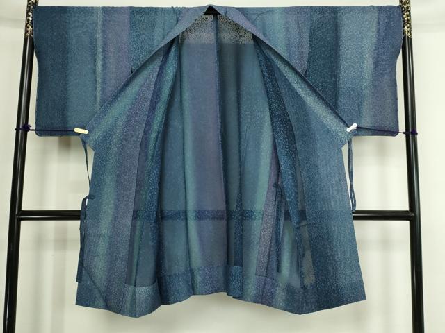 平和屋着物▽道中着　スリーシーズン　春夏秋　塵除け　霞文　正絹　逸品　DABI4809sf