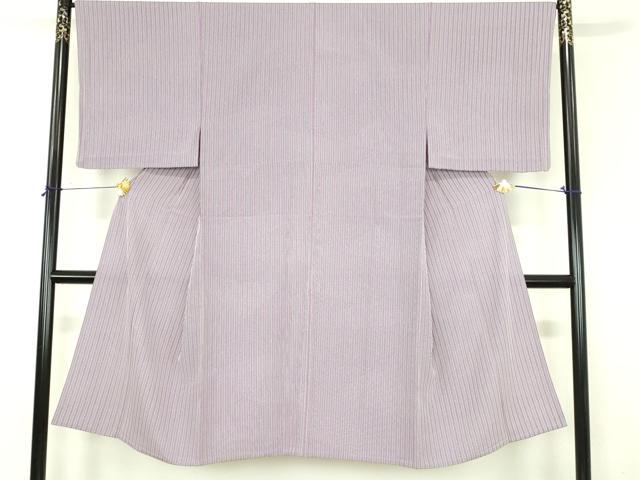 平和屋着物▽男性　小紋　単衣　間道　正絹　逸品　DABI4811sf