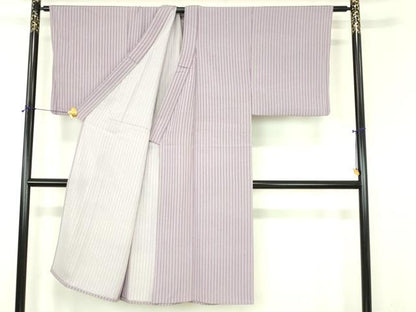 平和屋着物▽男性　小紋　単衣　間道　正絹　逸品　DABI4811sf