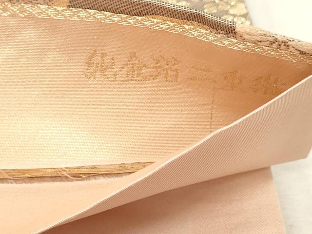 平和屋本店▼六通柄袋帯　装匠錦　純金箔二重織　正絹　逸品　DABI4870sf