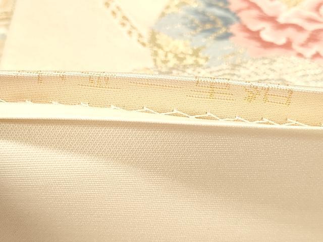 平和屋本店▼六通柄袋帯　扇取熨斗文　本金二重箔　正絹　逸品　DABI4882sf