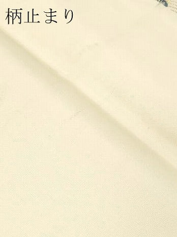 平和屋本店▼六通柄袋帯　松鶴流水文　純金箔二重織　正絹　逸品　DABI4892sf
