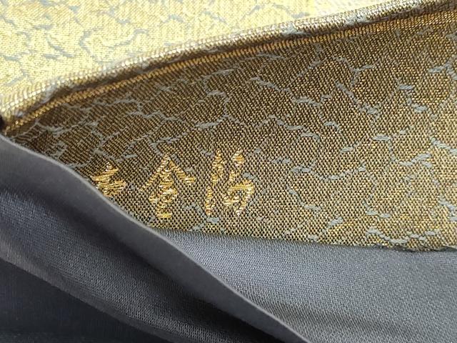 平和屋本店▼六通柄袋帯　花錦彩　花鳥文　本金箔　正絹　逸品　DABI4904sf