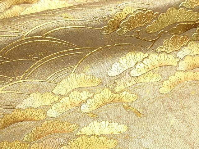 平和屋本店▼太鼓柄袋帯　本金近世蒔絵　正絹　逸品　DABI4933sf
