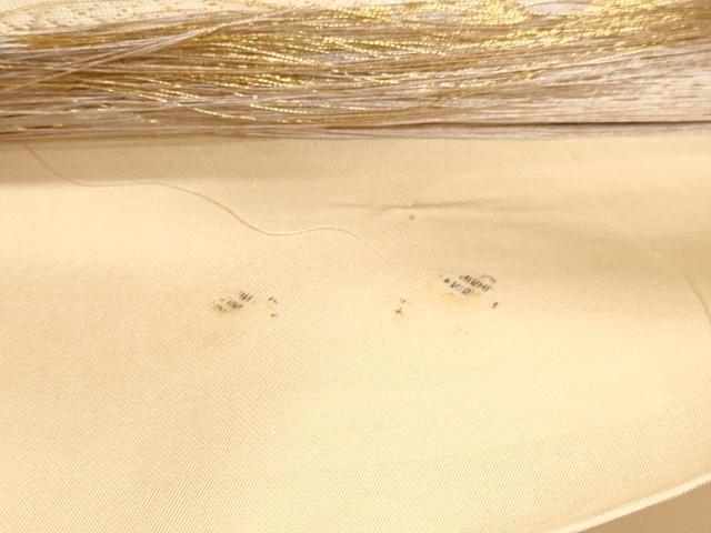 平和屋本店▼西陣　六通柄袋帯　都路遊歩　本金箔二重織　正絹　逸品　DABI4936sf　　