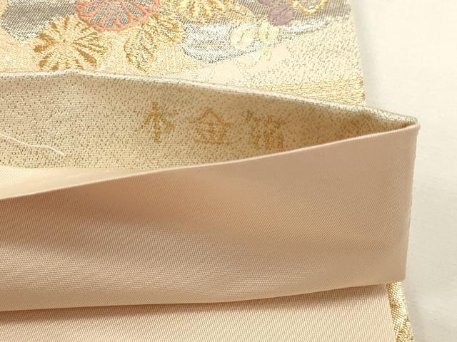 平和屋本店▼六通柄袋帯　古典瑞宝　本金箔　正絹　逸品　DABI4983sf
