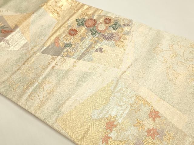 平和屋本店▼六通柄袋帯　古典瑞宝　本金箔　正絹　逸品　DABI4983sf