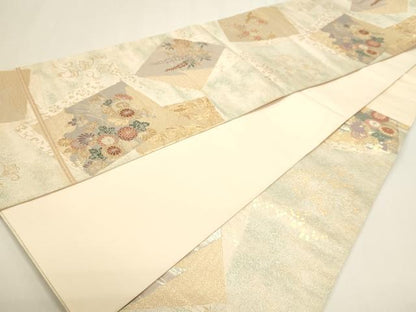 平和屋本店▼六通柄袋帯　古典瑞宝　本金箔　正絹　逸品　DABI4983sf