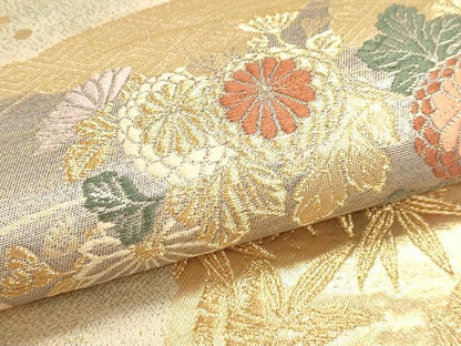 平和屋本店▼六通柄袋帯　古典瑞宝　本金箔　正絹　逸品　DABI4983sf