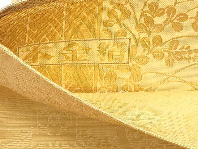 平和屋本店▼全通全景柄袋帯　源氏物語絵巻　本金箔　正絹　逸品　DABI4992sf