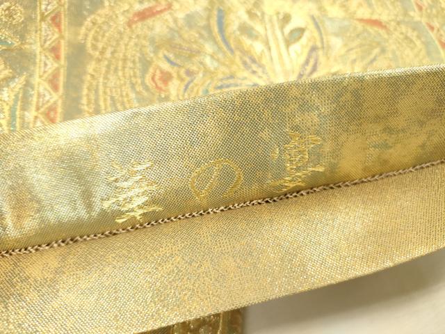 平和屋本店▼佐賀錦　全通柄袋帯　華の宴　純金箔　正絹　逸品　DABI5044op