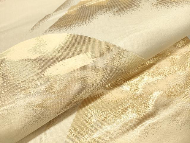 平和屋本店▼六通柄袋帯　重ね山　24金二重織　正絹　逸品　DABI5084op