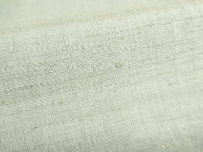 平和屋着物▽結城紬　単衣　秘色色　正絹　逸品　DABI5111op