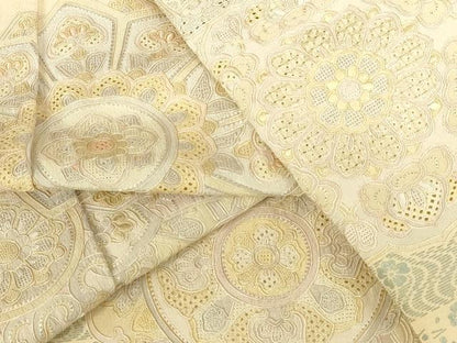 平和屋着物●中国三大刺繍　スワトウ刺繍　汕頭刺繍　相良刺繍　総刺繍　訪問着　花熨斗文　金彩　正絹　逸品　DABI5112op