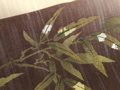 平和屋着物●訪問着　螺鈿　笹竹文　暈し染め　金銀彩　正絹　逸品　DABI5123op
