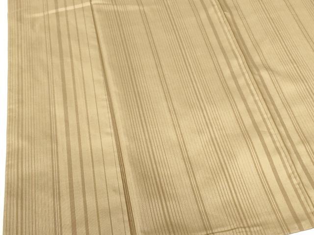 平和屋着物●本場縞大島紬　間道　正絹　逸品　DABI5129op