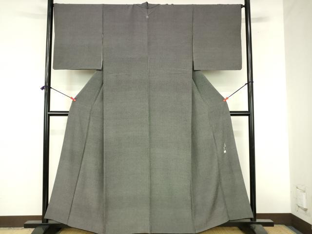 平和屋着物●小紋師　寿永　江戸小紋　行儀　正絹　逸品　DABI5131op