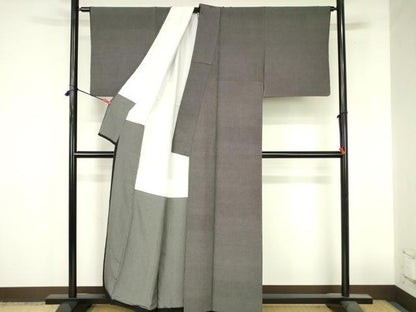 平和屋着物●小紋師　寿永　江戸小紋　行儀　正絹　逸品　DABI5131op