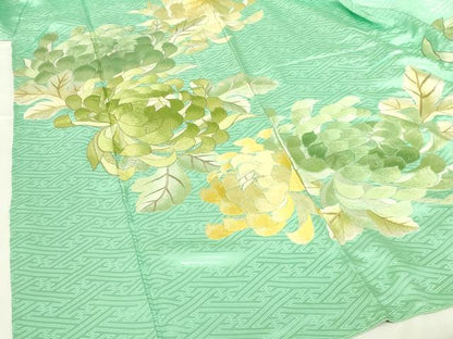 平和屋着物▼豪華振袖　総刺繍　乱菊　金銀糸　正絹　逸品　DABI5158op